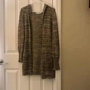 Neutral hooded cardigan from Maurice’s S